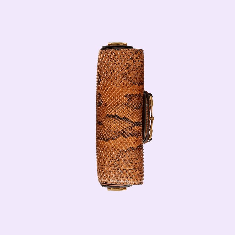 658574.EAAHO.2746.012.077.0000.Light Gucci Horsebit 1955 mini python bag